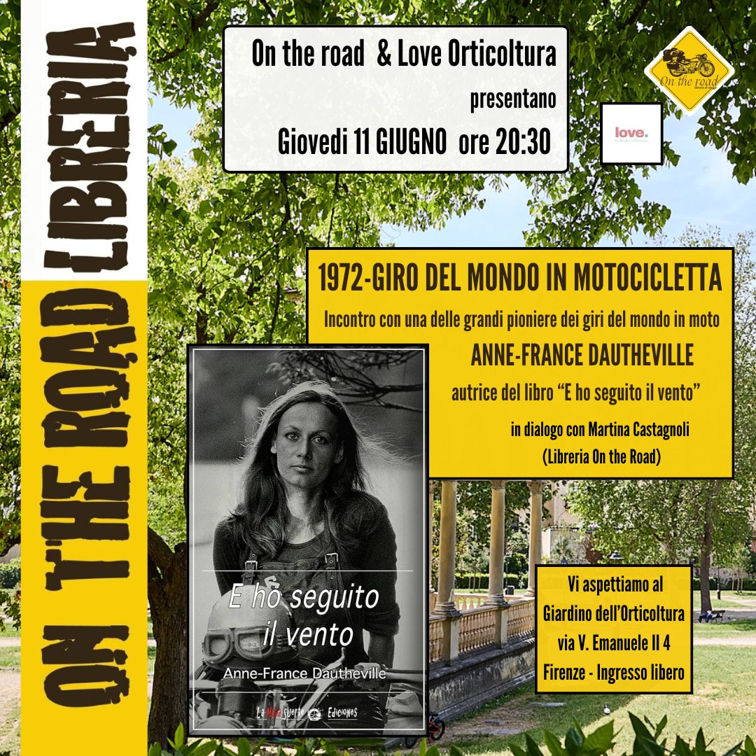 1972 Giro del mondo in motocicletta: incontro con la viaggiatrice Anne France Dautheville